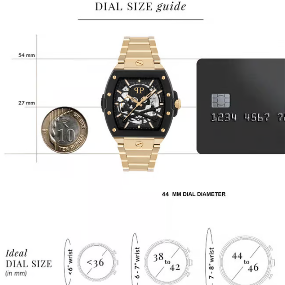 PHILIPP PLEIN Black Dial Men’s Watch PWJFA0625
