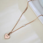 GUESS Circle Lights Rose Gold-Plated Women's Necklace UBN02230RG
