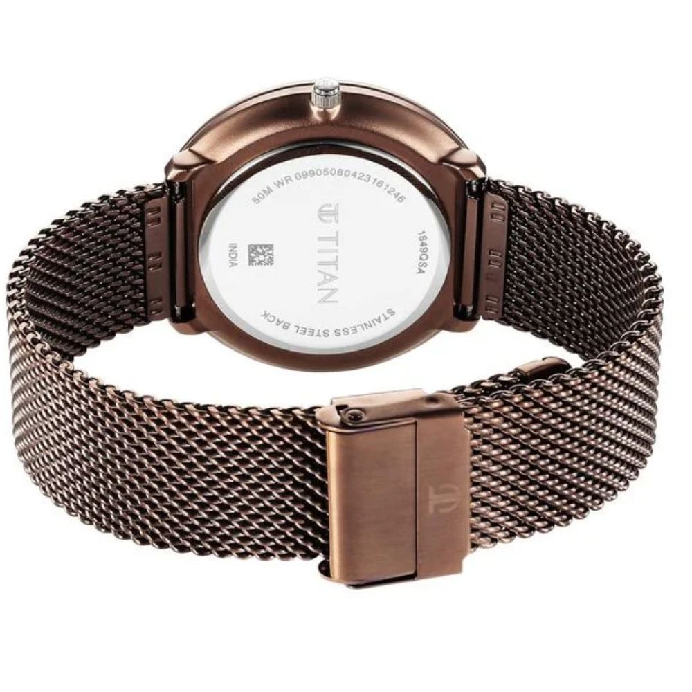 Titan Neo Splash Brown Men's Watch 1849KM04