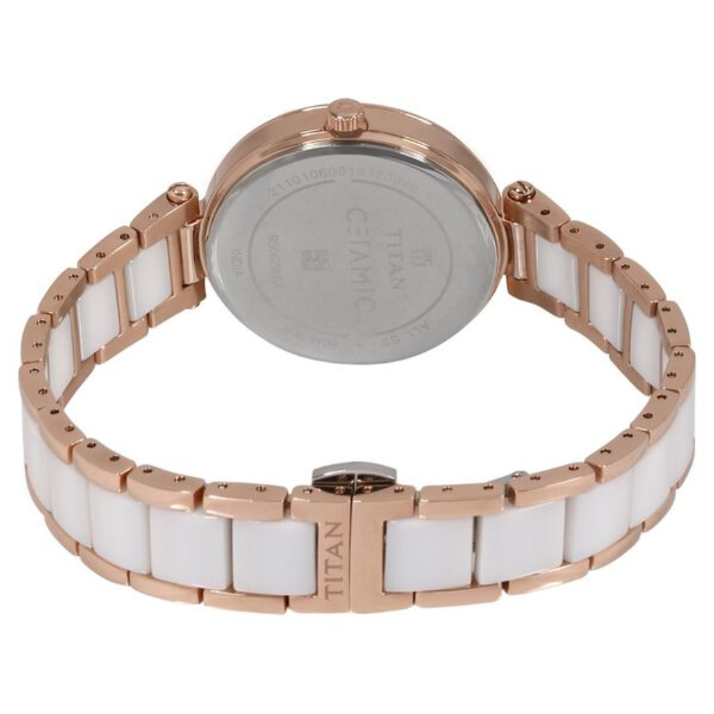 Titan Ceramics White Dial Women’s Watch 95062WD02