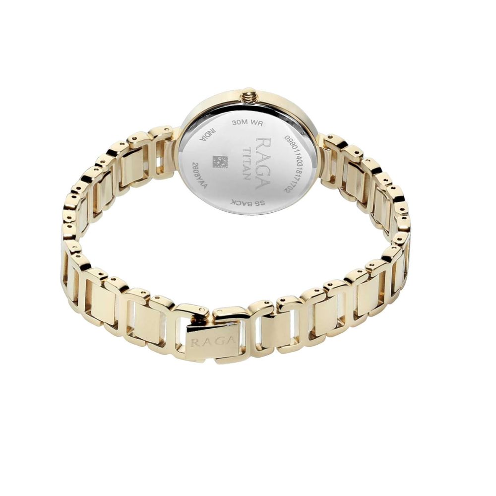 Titan Raga Viva Champagne Women's Watch NM2608YM01
