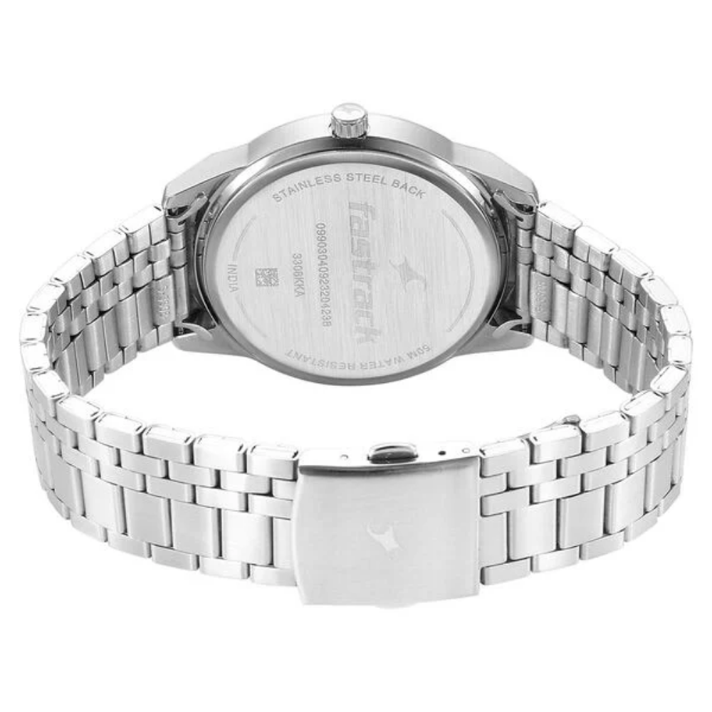 Fastrack Stunners Quartz Analog Black Dial Watch for Guys - 3308KM02