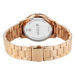 Titan Sports Fashion Green & Rose Gold Women’s Watch 2766WM01