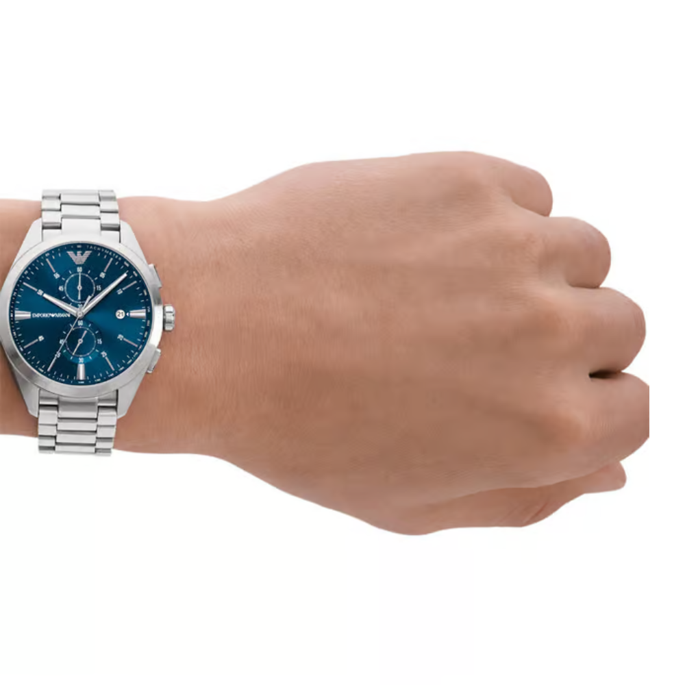 Emporio Armani Claudio Men's Blue Dial Chronograph Watch AR11541