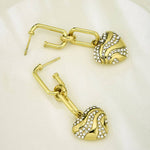 Guess In My Heart Gold-Plated Women's Earrings UBE04498YG