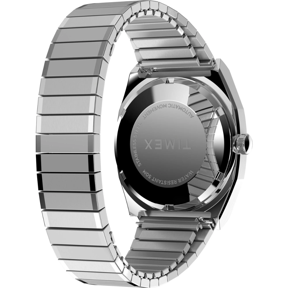 Timex Automatic 1983 E Line Silver Unisex Watch TW2Y07300UJ