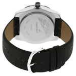 Fastrack Quartz Analog Silver Dial Leather Strap Watch for Guys 3015AL01