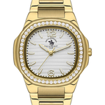 Santa Barbara Polo & Racquet Club Stainless Steel White Dial Women's Watch SB.1.10481-3