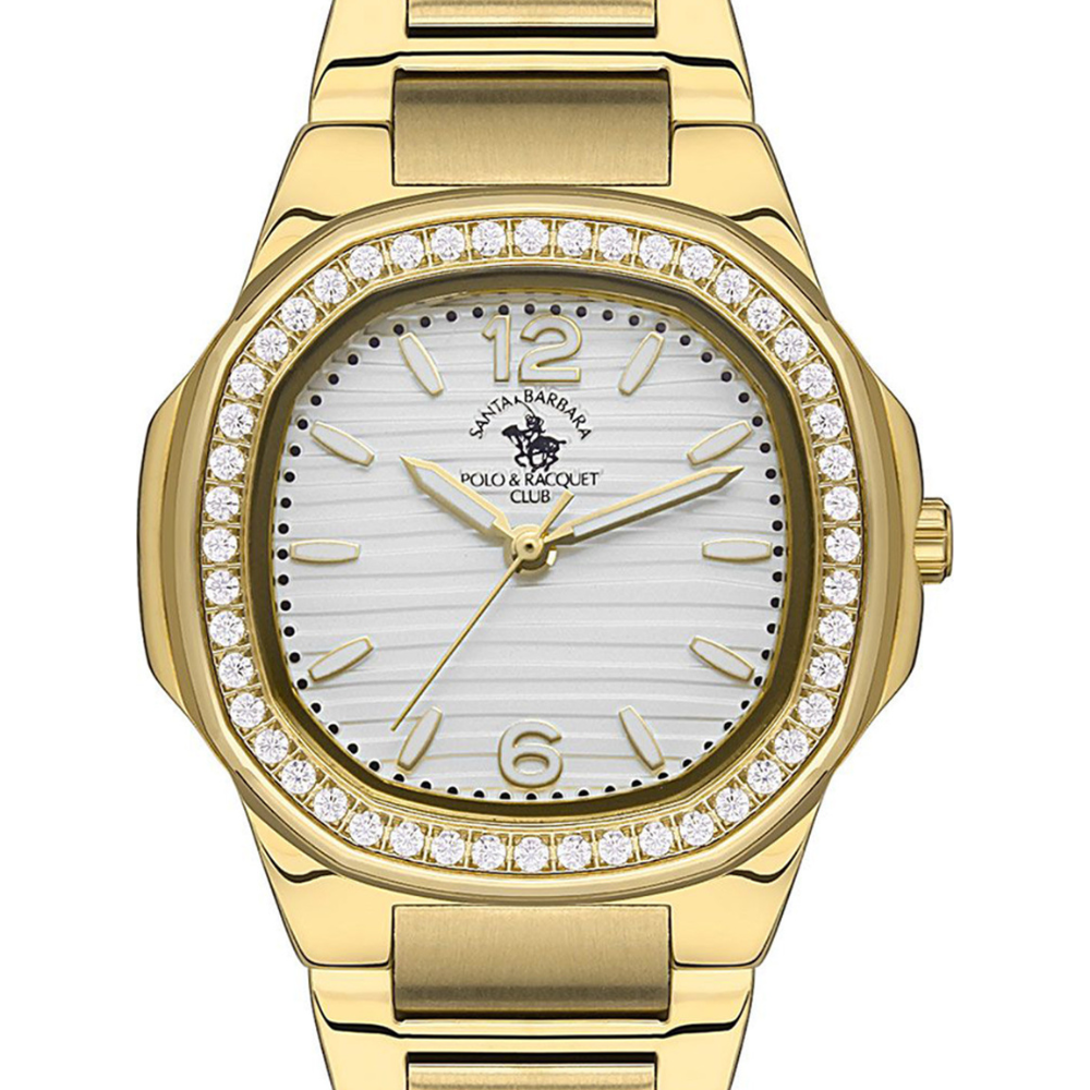 Santa Barbara Polo & Racquet Club Stainless Steel White Dial Women's Watch SB.1.10481-3