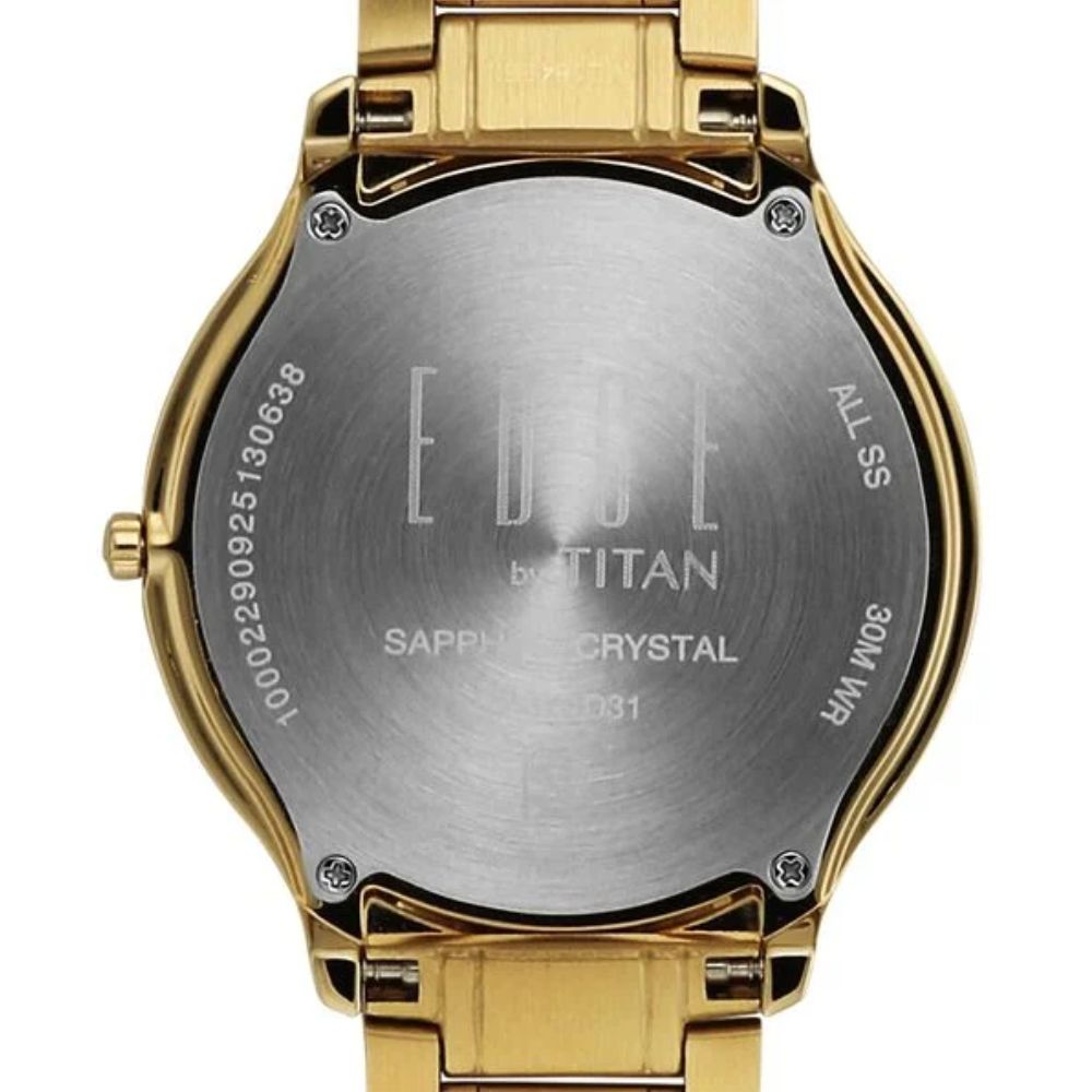 Titan Edge Gleam Champagne Men's Watch NU1843YM03