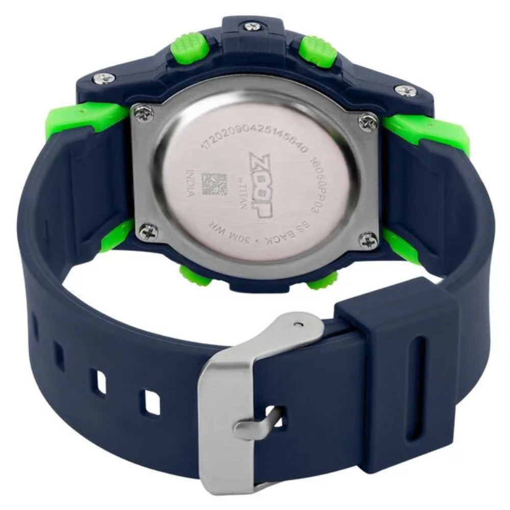 Zoop Digital Watch with Blue Case, Digital Dial & Blue Strap for Boys Kids 16050PP03