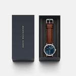 Daniel Wellington Classic Blue Brown Men Analog Watch DW00100709K