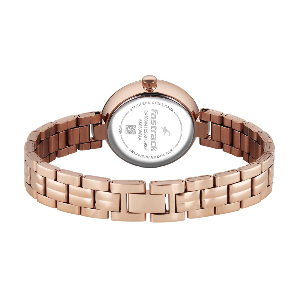 Fastrack Stunners XI Beige Dial Men Analogue Watch 68063WM01