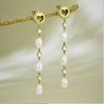 GUESS Rolling Hearts Gold-Plated Women's Earrings UBE03340YG