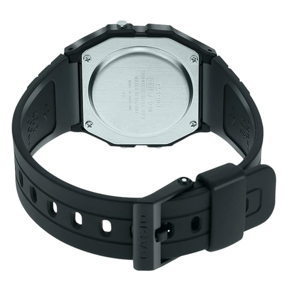 Casio Youth Black Unisex Watch D246 F-91W-3DG