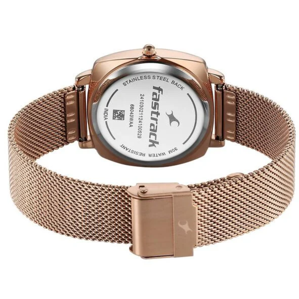 Fastrack Stunners X Rose Gold Girls Watch 68043WM01