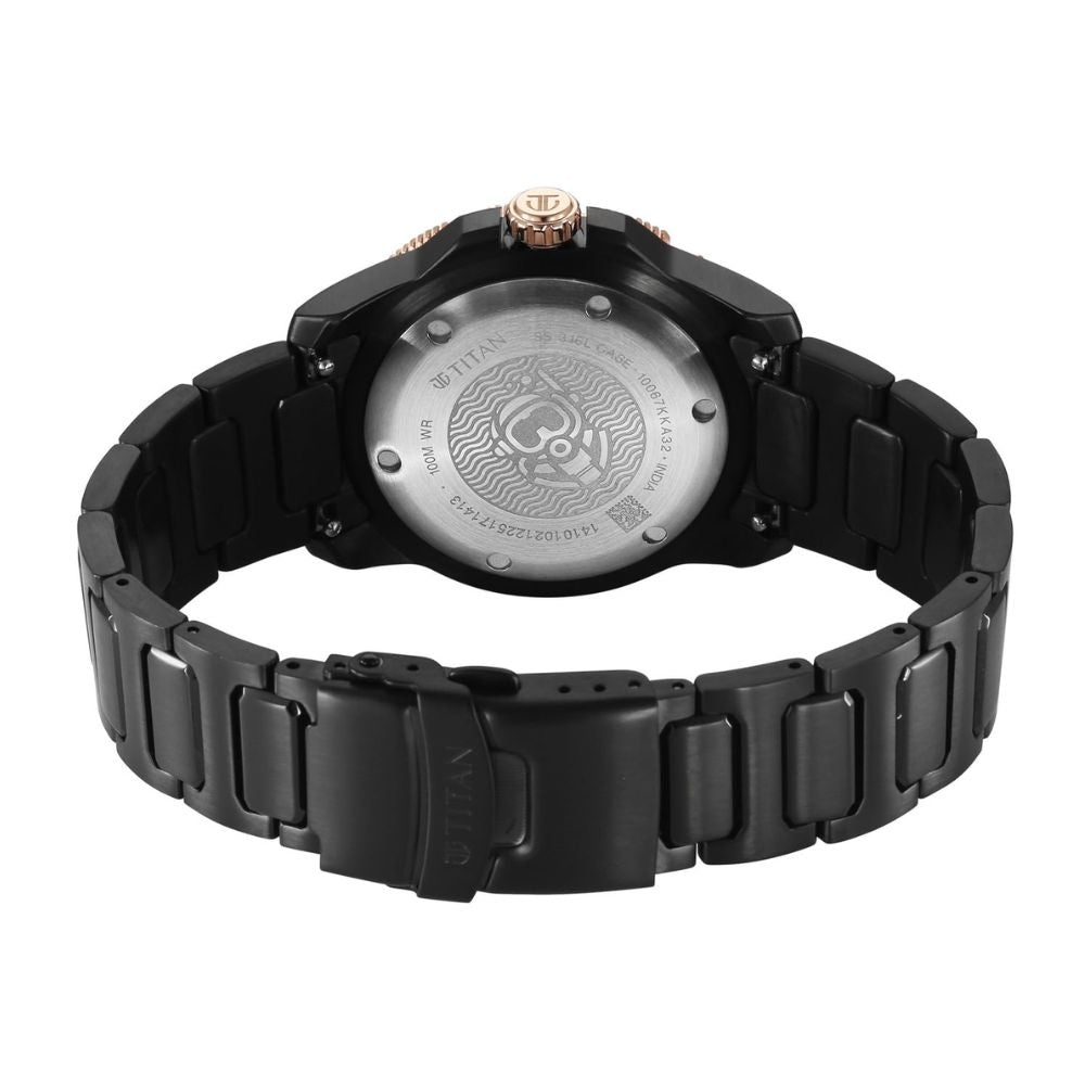 Titan Zero Hour Diver's Blue Men's Watch 10067KM02