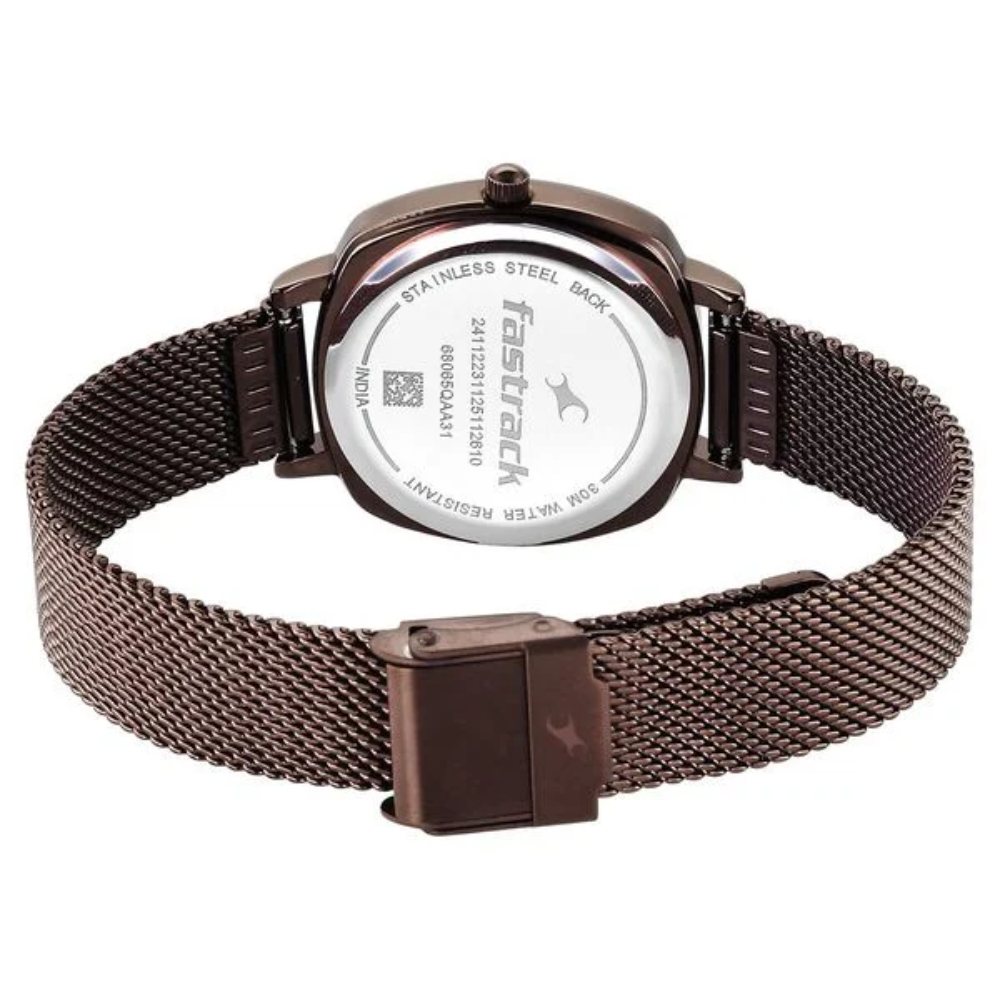 Fastrack Stunners XI Brown Women's Analog Watch 68065QM01