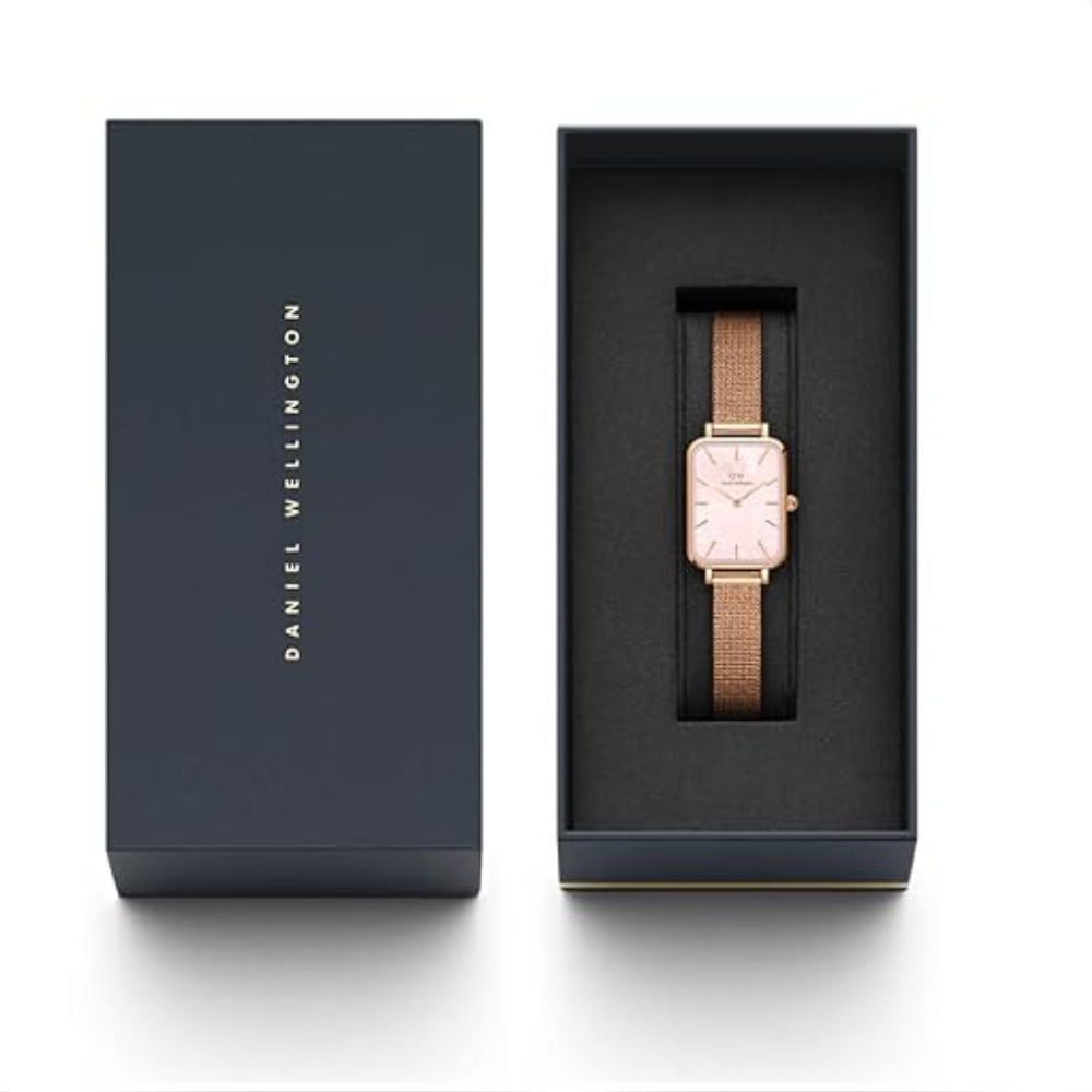 Daniel Wellington Quadro Rose Gold Women's Watch DW00100510K