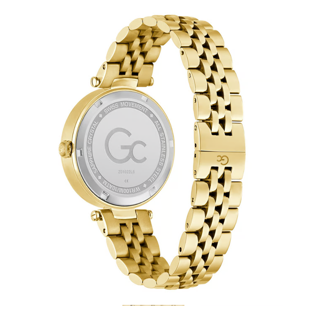 G.C White Round Dial Analog White Women’s Watch Z01022L6