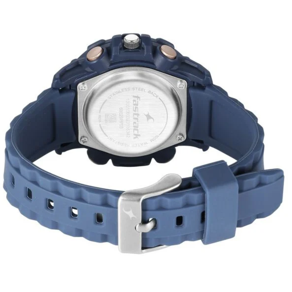 Fastrack Street line Blue Dial Girls Watch 68029PP03