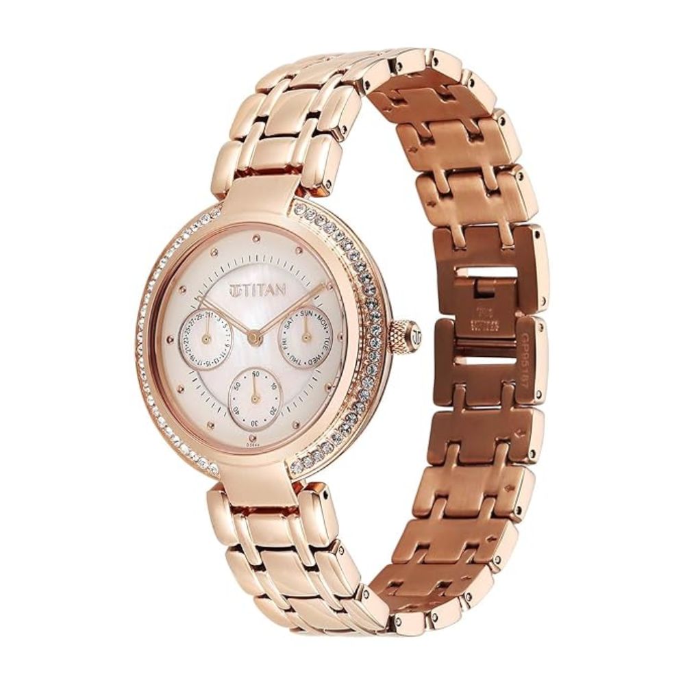 Titan Eternal Rose Gold Women's Watch 95187WM02