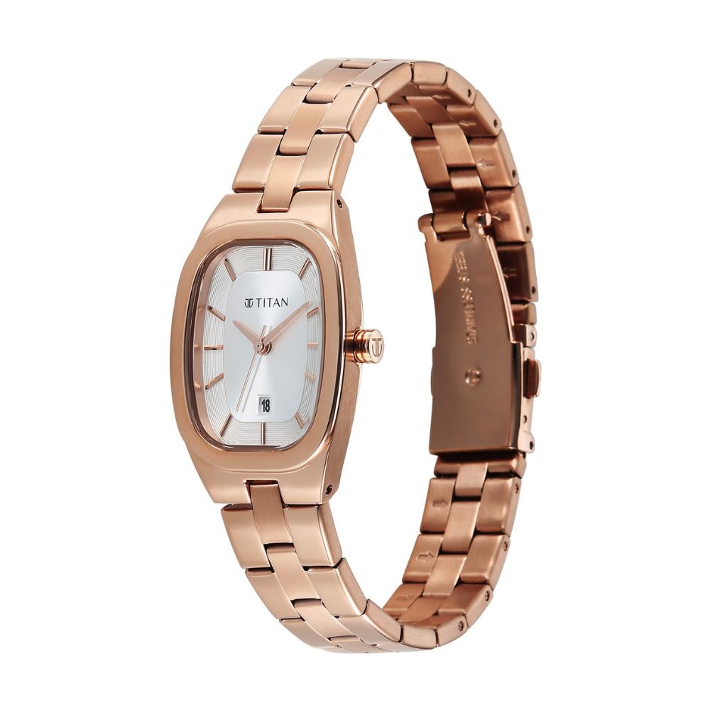 Titan Work Essentials Rose Gold Women's Watch 95378WM01