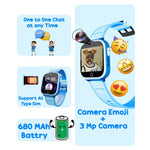 Spiky Cyclops Blue Kids Smartwatch 4G Voice Calling