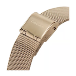 Calvin Klein Twisted Bezel Black Dial Women's Analog Mesh Watch 25200151