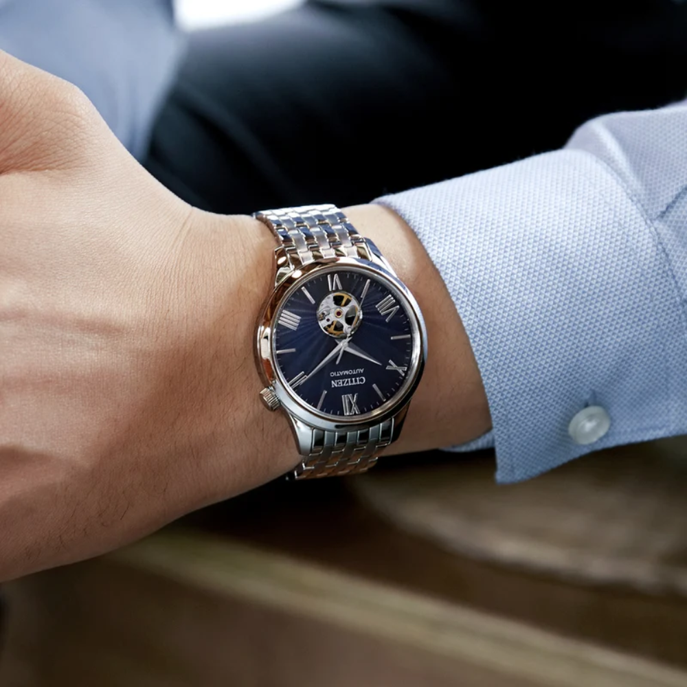 Citizen Automatic Blue Dial Men's Watch NH9130-84L