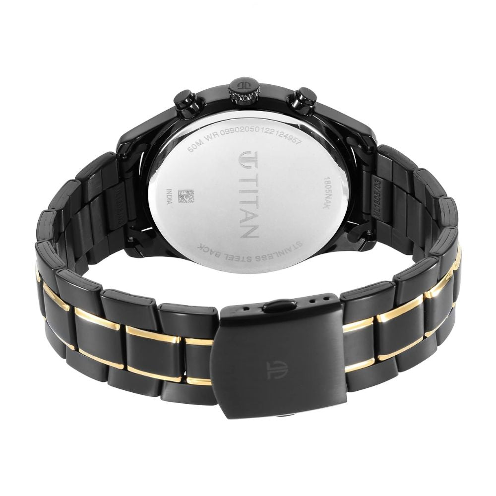 Titan Classique Black Men Watch 1805KM03