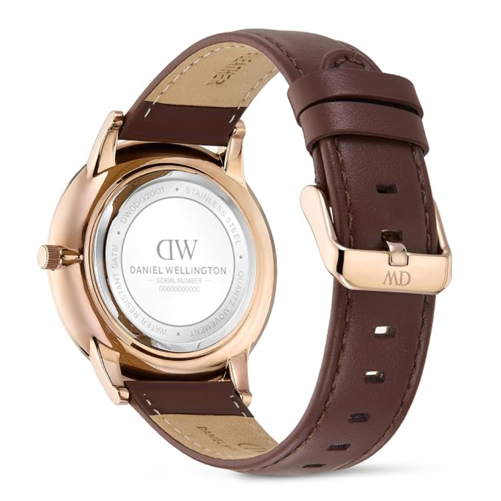 Daniel Wellington Round Black Dial Men's Watch DW0DG2001