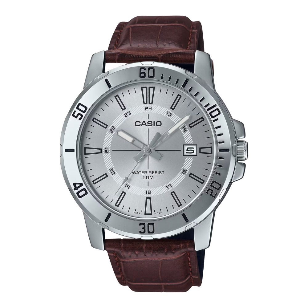 Casio Brown Leather Strap Men's Watch MTP-VD01L-1BV, MTP-VD01L-7BV, MTP-VD01L-7CV, MTP-VD01L-8EV | 10563069