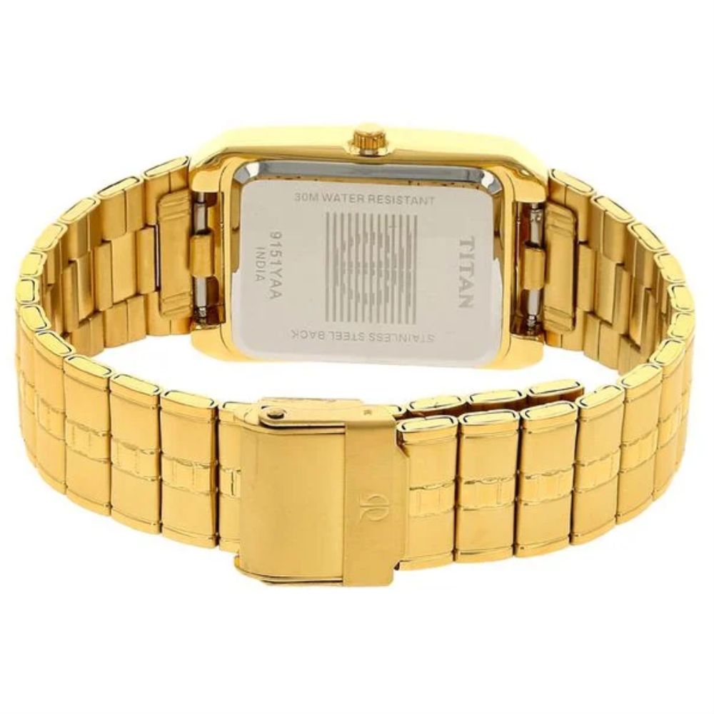 Titan Karishma Golden Men's Watch 9151YM03