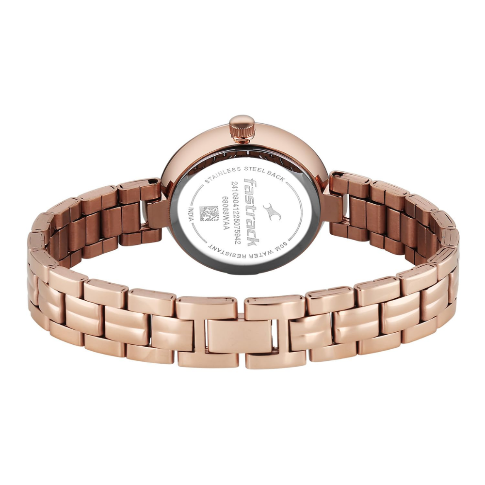 Fastrack Stunners XI Pink Dial Analogue Women's Watch 68063WM03