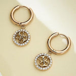 GUESS Life In 4G Gold-Plated Women's Earrings UBE02135RG