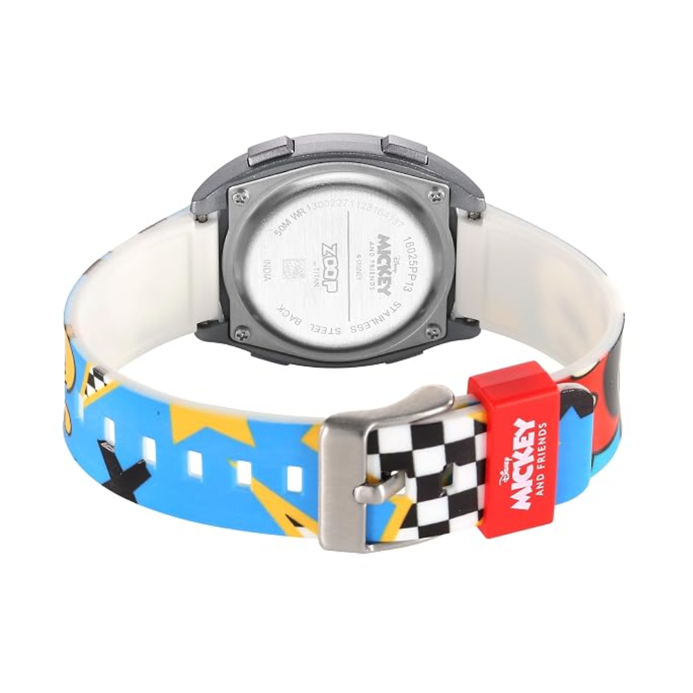Zoop Mickey Mouse Multicoloured Digital Dial Digital Watch for Boys Kids 16025PP13