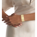 Calvin Klein Meridian Women's Gold Dial Analog Watch 25100089