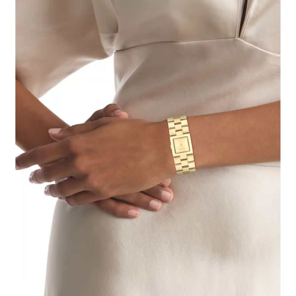 Calvin Klein Meridian Women's Gold Dial Analog Watch 25100089