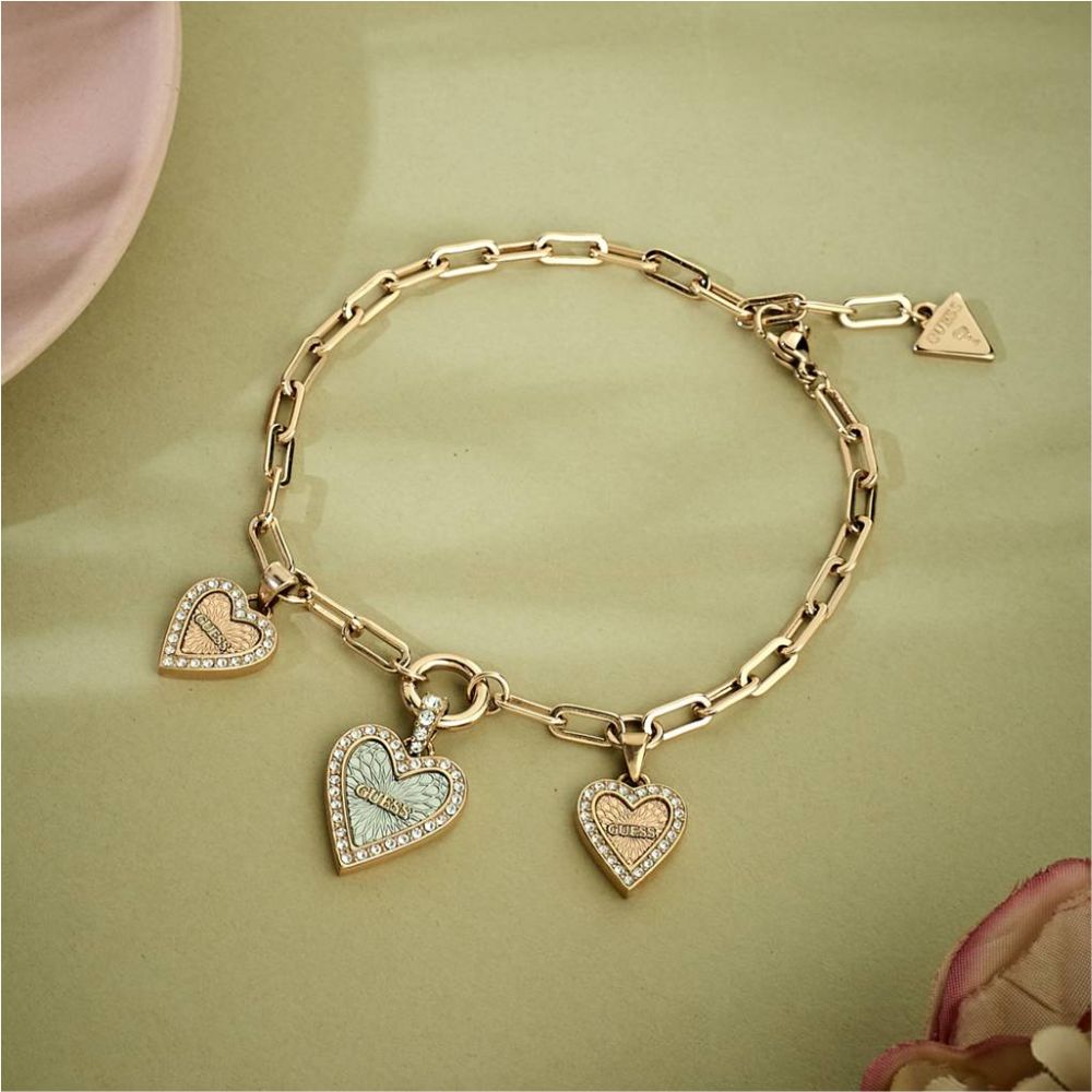Guess Love Me Tender Rose Gold-Plated Women's Bracelet UBB03235RHRGL