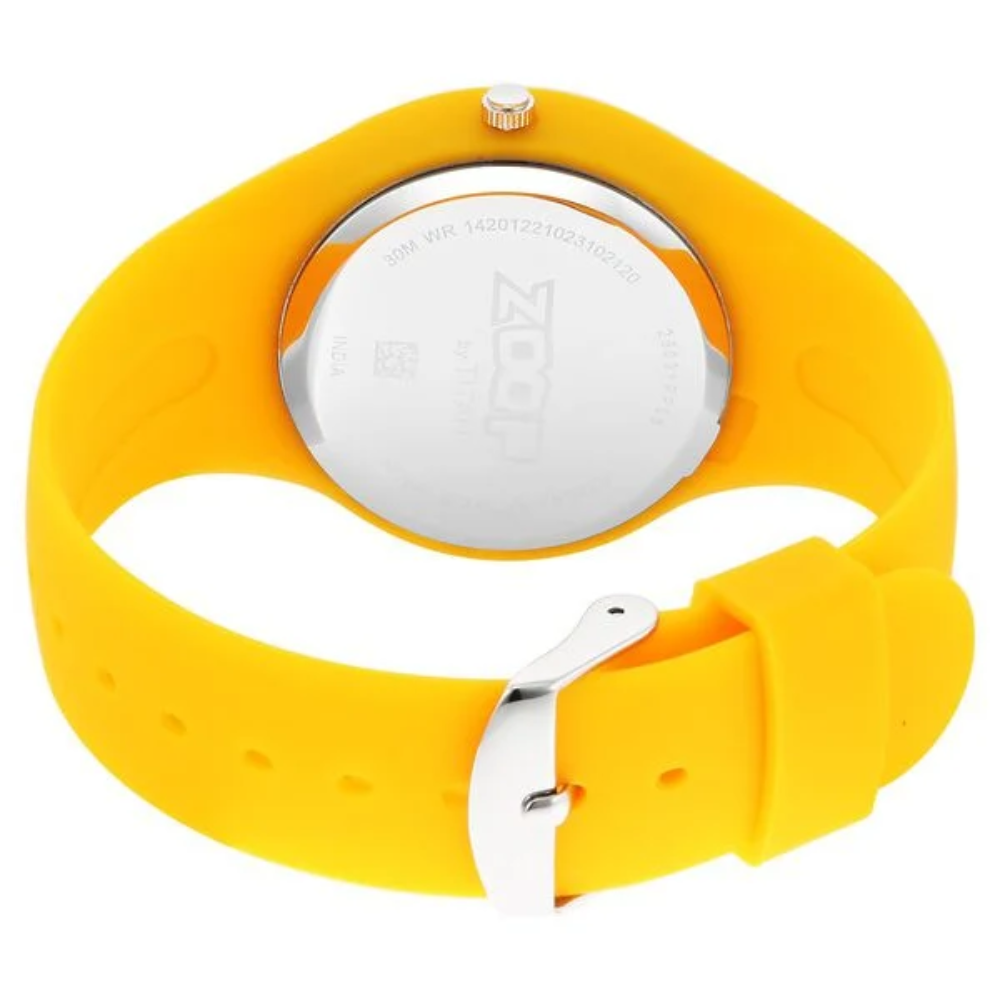 Zoop Yellow Dial Yellow Strap Analog Watch for Girls Kids 26031PP05W