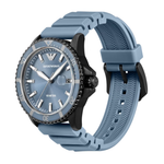 Emporio Armani Blue Dial Men's Quartz Silicone Watch AR11685