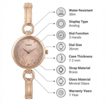 Timex Trendline Rose Gold Women's Analogue Watch Dial TWEL11436