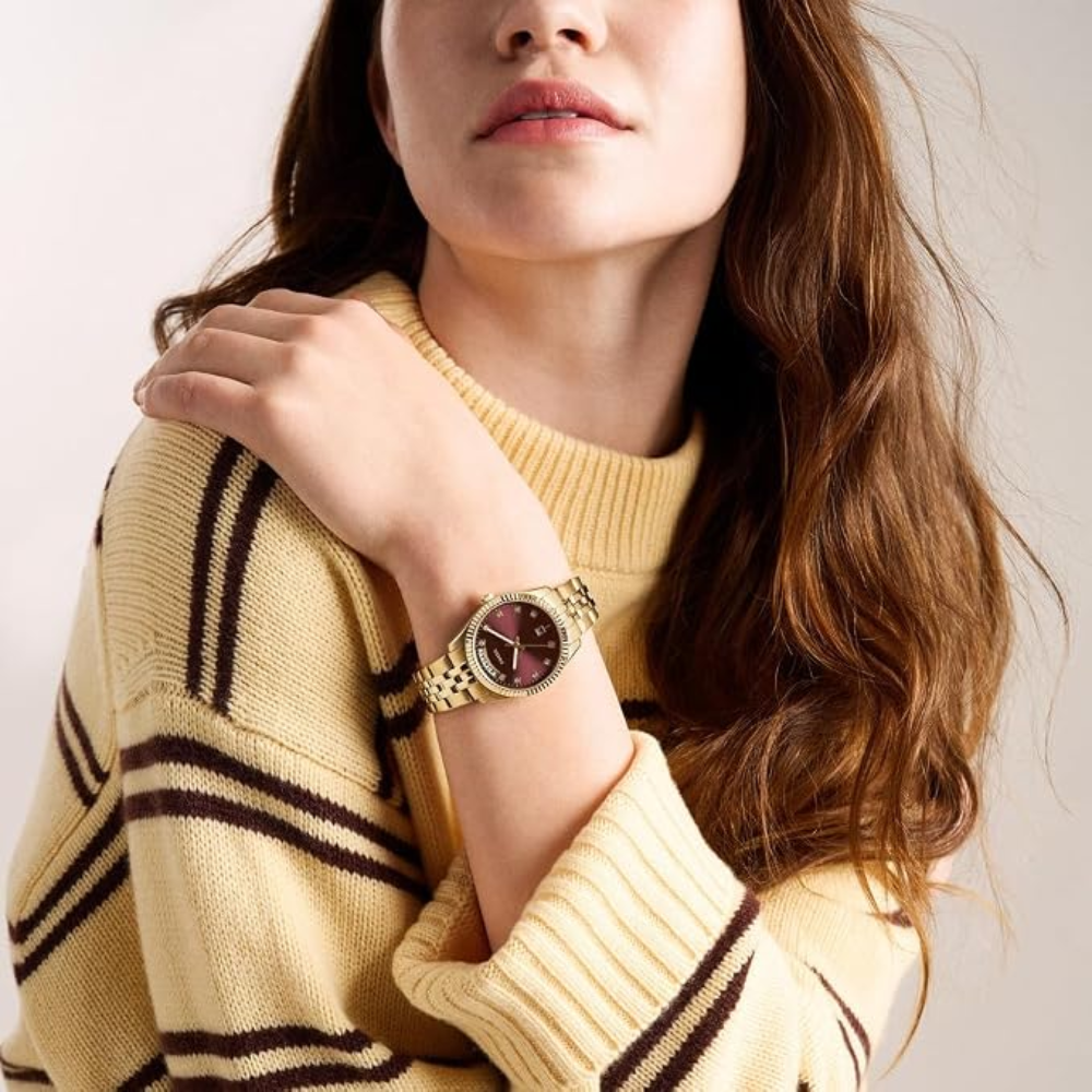 Fossil Scarlette Red Dial Women's Watch ES5514