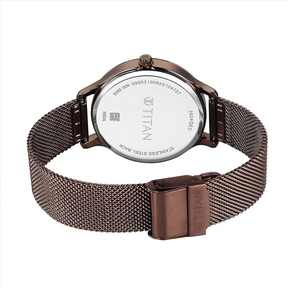 Titan Superheads Brown Women's Watch 2634QM03