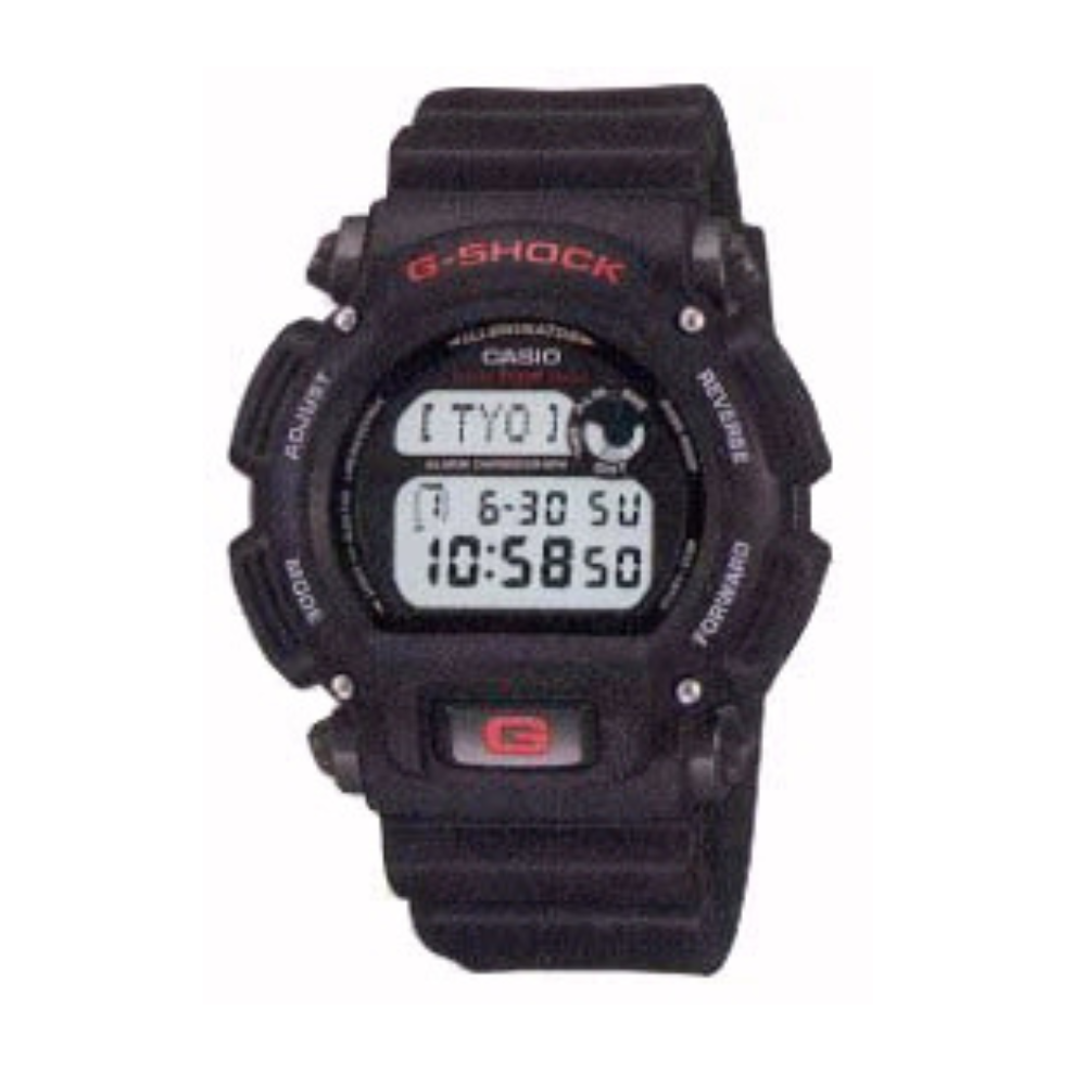 Casio Black Resin Strap Men's Watch for DW-004C-1V, DW-9000C-1V, DW-9050C-1V | 71606395