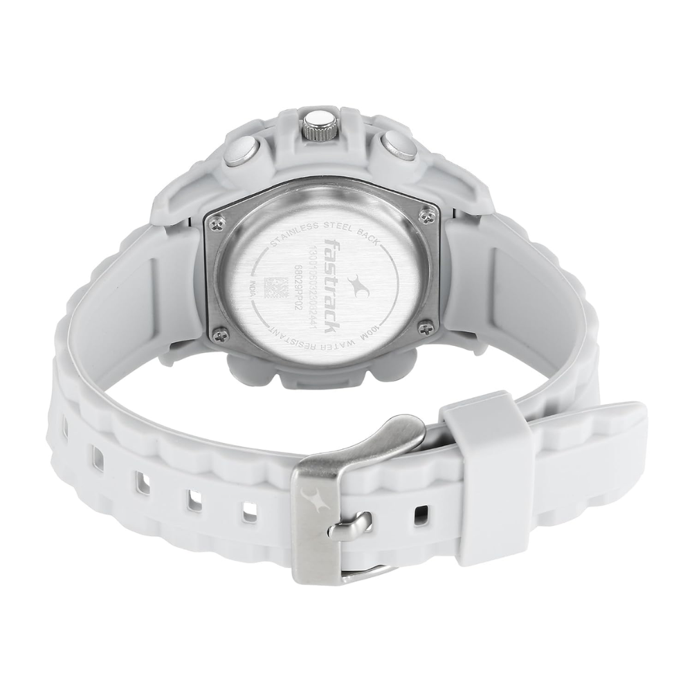 Fastrack Street Line Grey Girls Watch 68029PP02