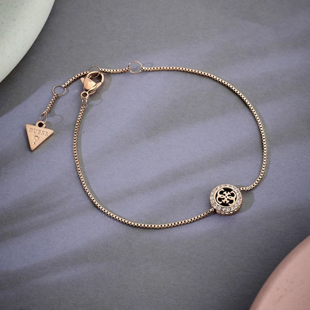 GUESS Steel Gold-Plated Bracelet Jewellery Women's UBB04163RGS