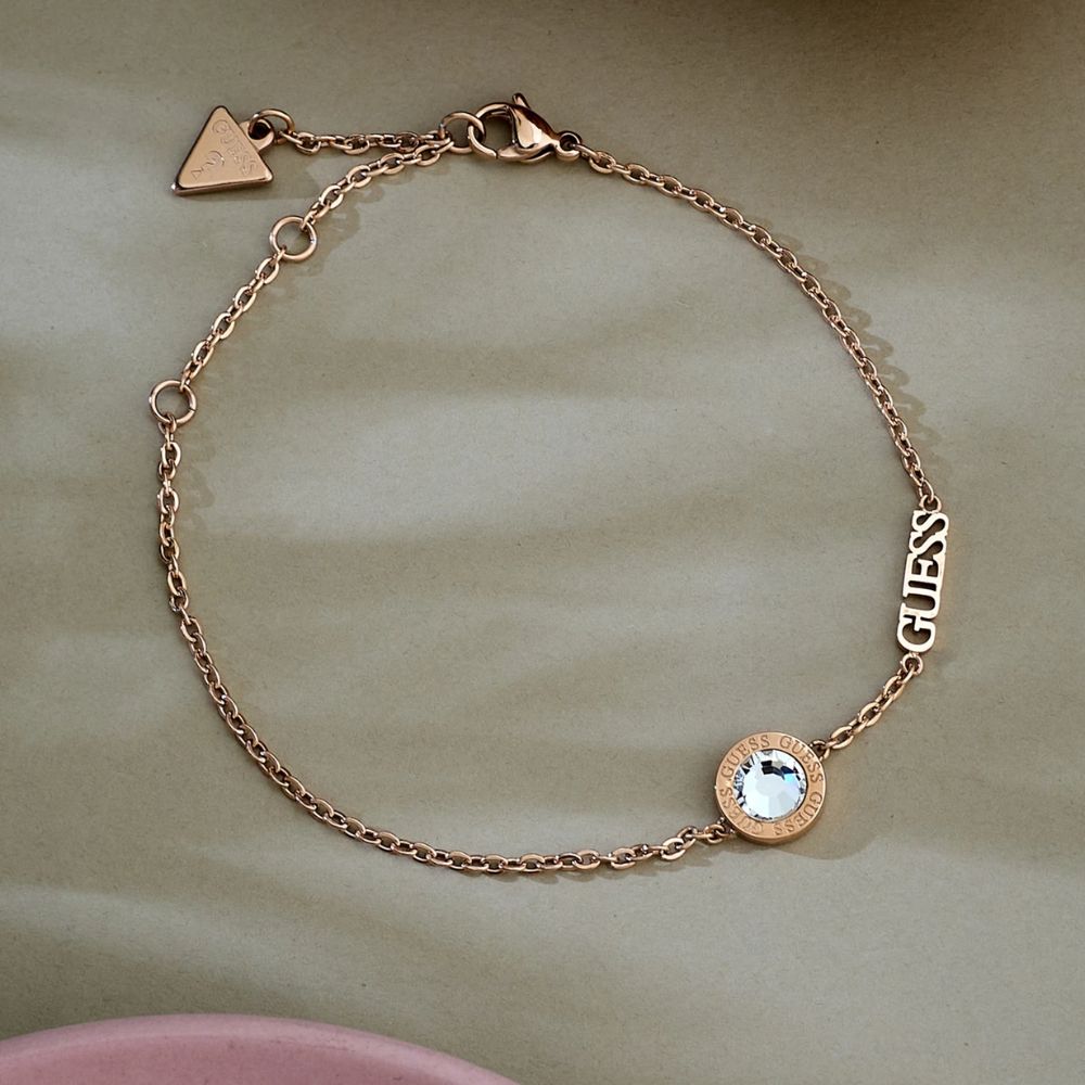 GUESS Steel Gold-plated Bracelet Jewellery Women's UBB02246RGL