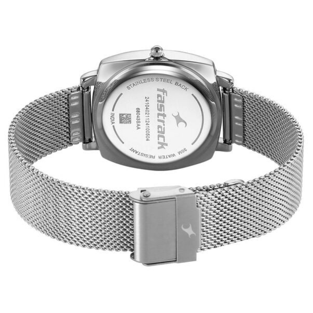 Fastrack Stunners X Quartz Black Dial Analog Watch For Girls - 68043SM03